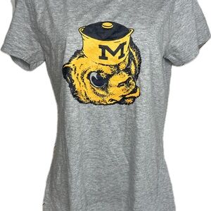 Michigan Wolverines T-Shirt Gray Vintage Hero Medium Women’s Vintage Brand